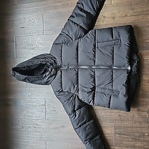 Swiss Tech puffer coat plus size 10/12 black gently used